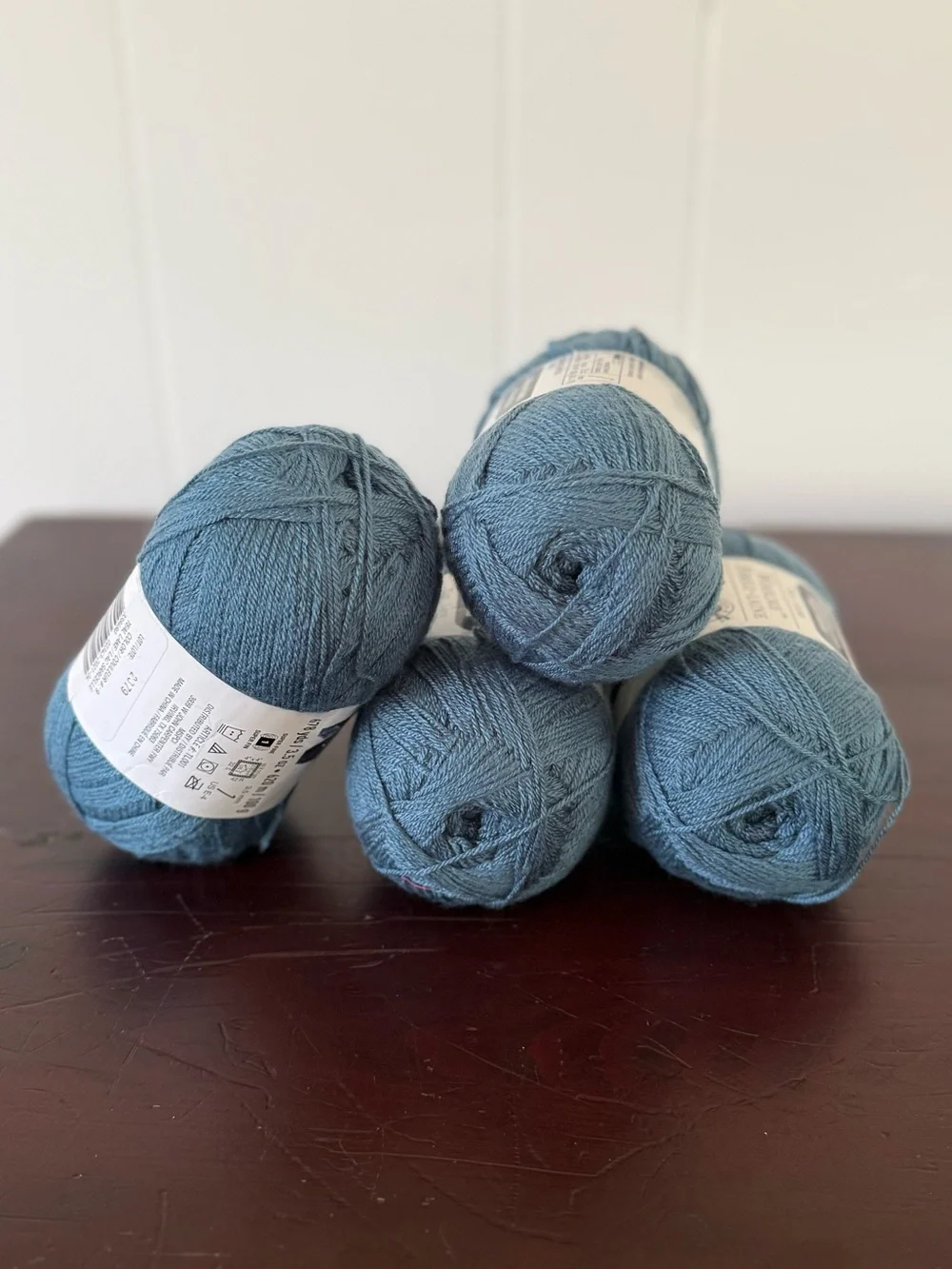 (4) Loop & Threads Woolike, Teal Lake *discontinued*, Super Fine, 678 yrds each